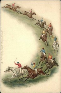 TUCK #947 Horse Racing Jockeys c1905 Postcard