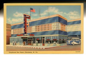 WV - Charleston. Greyhound Bus Depot