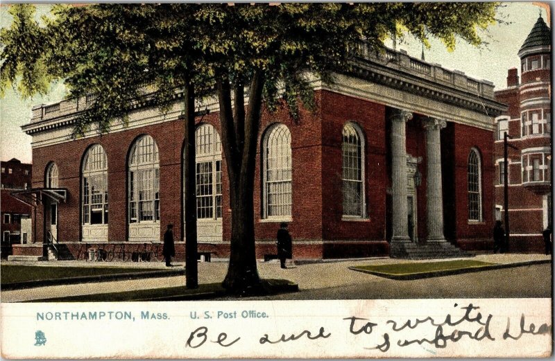 Tucks 5745 Northampton MA Post Office c1907 Vintage Postcard R30