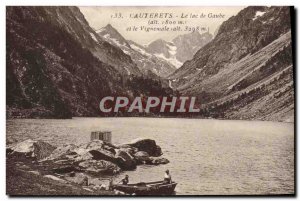 Old Postcard Cauterets Lake Gaube and Vignemale