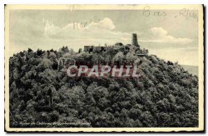 Postcard Ancient Ruins of Castle Guirbaden Alsace