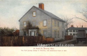 The First Sunday School in America Established here in 1910 - Beverly, Massac...