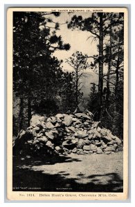 Postcard CO Helen Hunt's Grave Cheyenne M'tn Colo. Colorado
