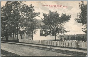 WEST FALMOUTH MA FRIEND'S MEETING HOUSE ANTIQUE POSTCARD