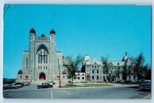 Sherbrooke Quebec Canada Postcard Cathedral Basilica of St. Michel 1960