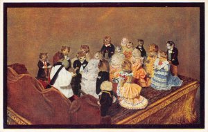 Potter's Museum Bramber Humanized Kitten's at Wedding Cats postcard