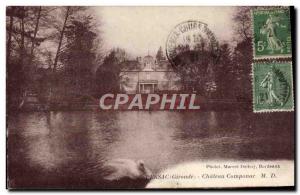 Postcard Old Swan Pessac Chateau Componac