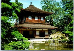 Postcard - Silver Pavilion of Ginkakuji Temple - Kyoto, Japan