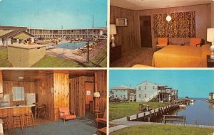 OCEAN CITY Maryland MD~ MISTY HARBOR MOTEL~Hugh Cropper DOCK~Pool~ROOM  Roadside