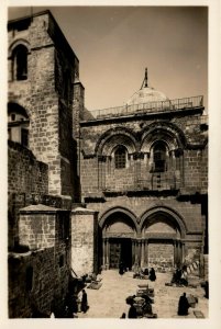 Palestine Israel Calvary Golgotha Vintage RPPC BS15