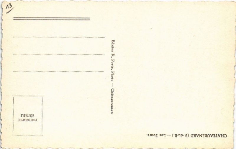 CPA CHATEAURENARD Les Tours (1259801)