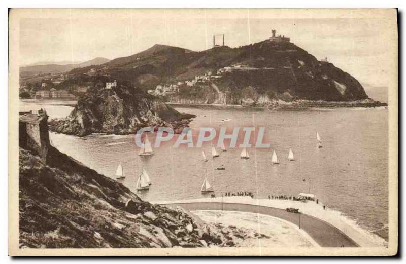 Postcard Old San Sebastian The Ista el Monte Igueldo