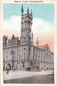 Postcard Masonic Temple Philadelphia PA