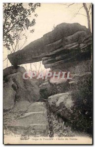 Old Postcard Foret De Fontainebleau Gorges Franchard The Arch Druids