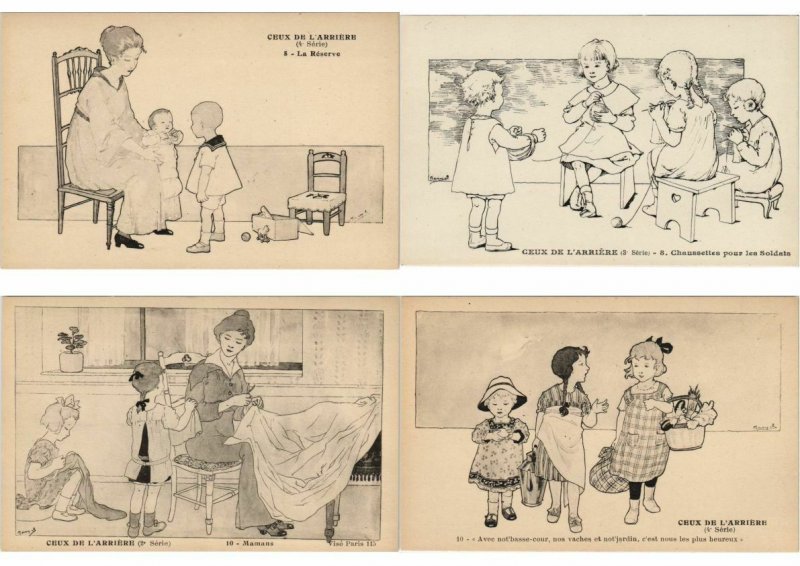 MARYEL ILLUSTRATEUR CHILDREN & TOYS Incl. PROPAGANDA WW1 44 CPA (L4034)