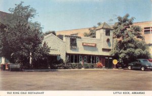 Little Rock, AR Arkansas  OLE KING COLE RESTAURANT   Roadside  1949 Postcard
