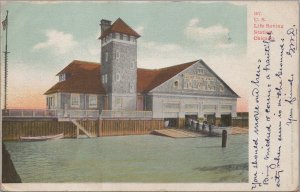 Postcard US Life Saving Station Chicago IL