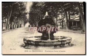 Old Postcard Aix En Provence Fontaine d & # 39eau Hot