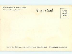 Vintage Post Main Harbour Port of Spain Trinidad Tobago Flag  # 3758