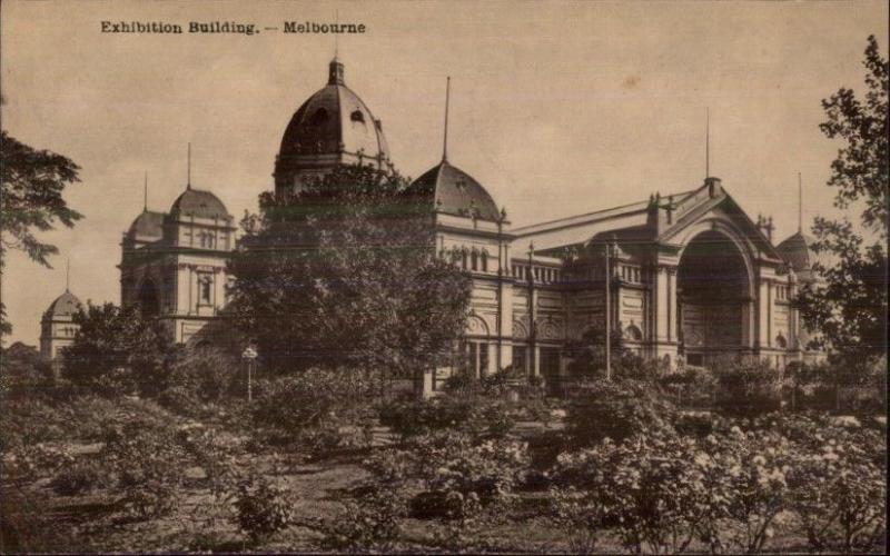 Melbourne Australia Exhibition Bldg c1910 Postcard