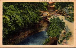 Illinois STarved Rock State Park Devil's Bath Tub Curteich