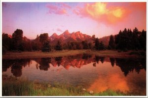 Sunrise Grand Teton Range National Park Wyoming WY Postcard UNP VTG Unused 