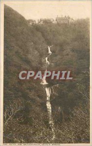 'Postcard Old Hotel and the Waterfalls Devil''s Bridge Aberystwyth'