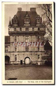 Old Postcard Chateau de Valencay The rating Dungeon Court