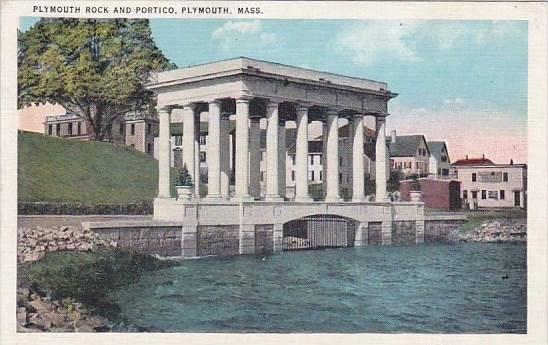 Plymouth Rock And Portico Plymouth Massachusetts