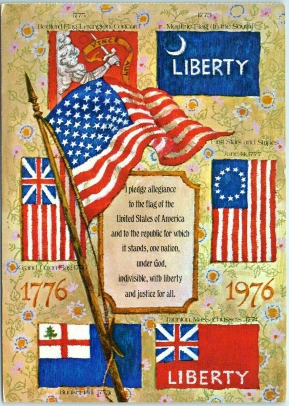 Postcard - I Pledge Allegiance to the Flag...