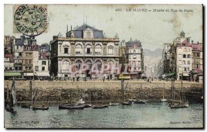 Le Havre - The Museum and Paris Street - Old Postcard