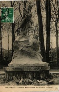 CPA PERPIGNAN Fontaine Monumentale de Belloc sculpteur (680709)