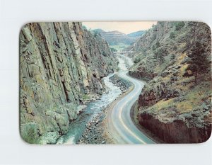 Postcard Rugged Cliffs in the Thompson Canyon on Hwy. 34 Colorado USA