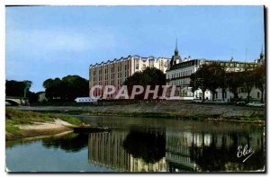 Modern Postcard Dax Les Bords de L & # 39Adour The baths Splendid