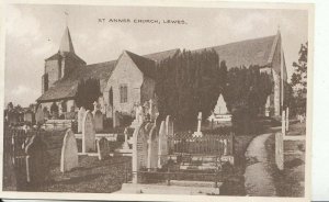 Sussex Postcard - St Annes Church - Lewes - Ref ZZ4068