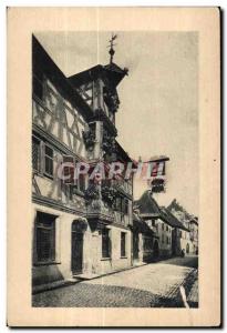Turckheim - Hotel des Deux Clefs - Old Postcard