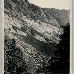 c1940s Mt Katahdin, ME RPPC Chimney Pond 1 Jackins, Waterville, Maine A187