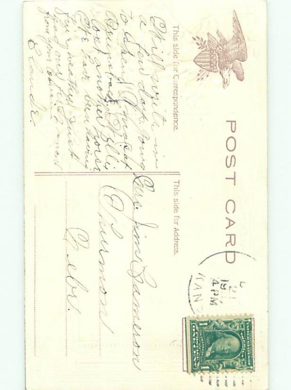 Divided-Back CHRISTMAS SCENE Great Postcard W9195