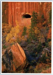 Postcard - Windows In The Navajo Sandstone Cliff, Zion National Park - Utah