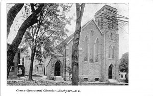Grace Episcopal Church Lockport, New York Postcard