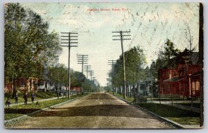 Kane Pennsylvania~View Of Homes Down Biddle Street~PM 1911~Vintage Postcard
