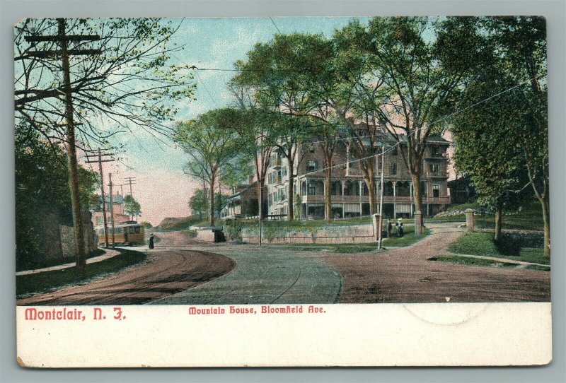 MONTCLAIR NJ MOUNTAIN HOUSE BLOOMFIELD AVENUE ANTIQUE POSTCARD