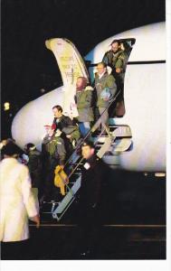 American Iranian Hostages Deplane At Rhein-Main Air Force 