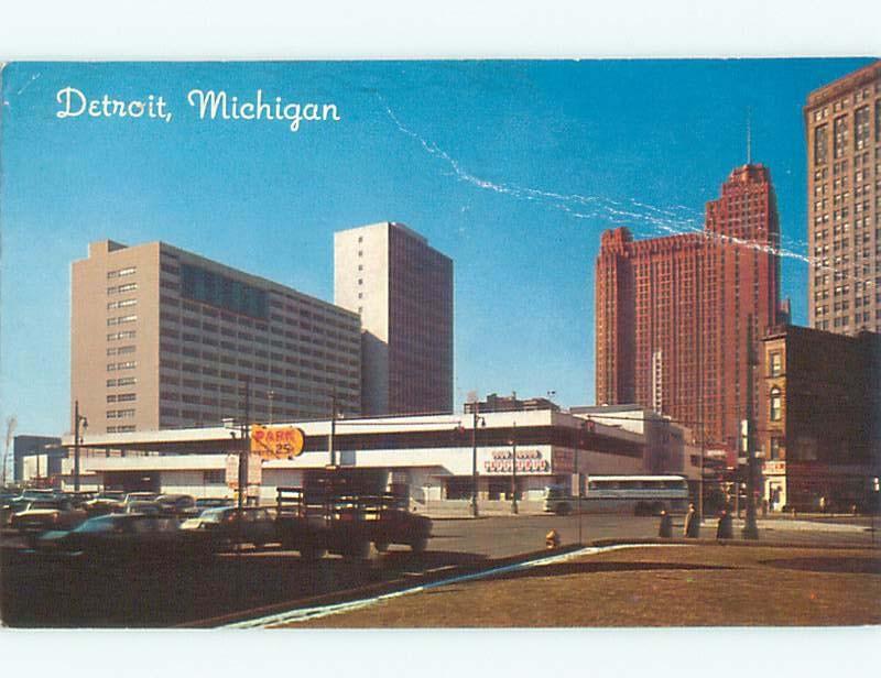 Pre-1980 GREYHOUND BUS STATION Detroit Michigan MI W6797