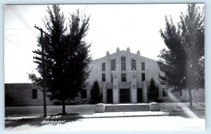 RPPC SYCAMORE, Illinois IL ~ Art Deco ARMORY DeKalb County 1940s Postcard