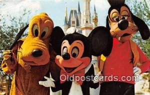 Mickey Mouse, Pluto, & Goofy Walt Disney World, FL, USA 1976 