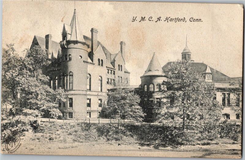 Y.M.C.A. Building, Hartford Connecticut Undivided Back Vintage Postcard N22