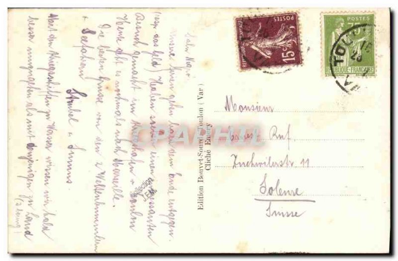 Old Postcard Boat War Submarine Calypso