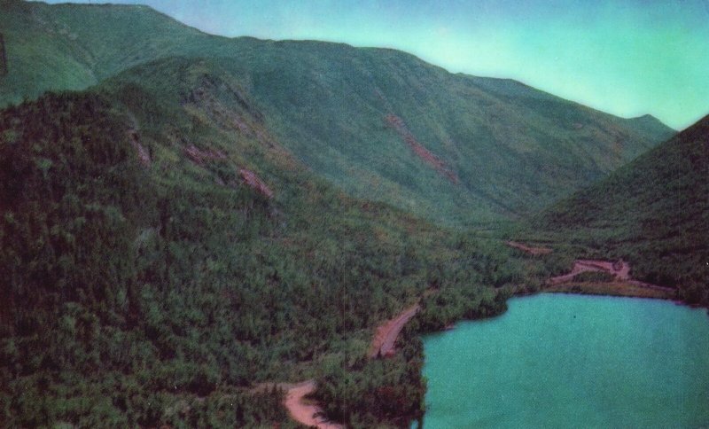 Vintage Postcard Echo Lake & Mt. Lafayette Franconia Notch NH New Hampshire