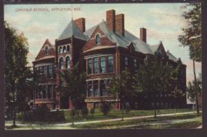 Lincoln School,Appleton,WI Postcard 